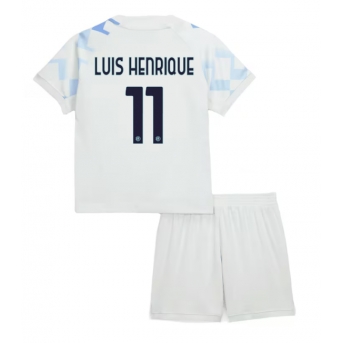 Billige Fotballdrakt Inter Milan Luis Henrique #11 Replika Bortedraktsett Barn 2025-26 Kortermet (med bukser)